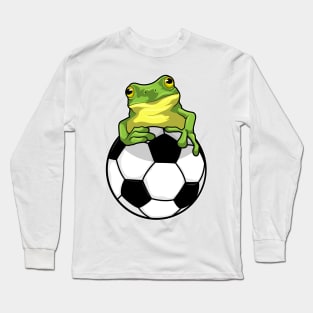 Frog with Soccer ball Long Sleeve T-Shirt